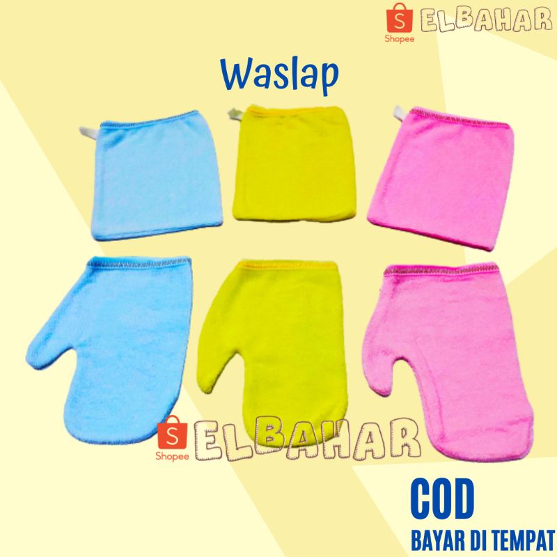Waslap Jari | Washlap Bayi Handuk Lap Bayi Bentuk Jari Tangan Tebal Halus
