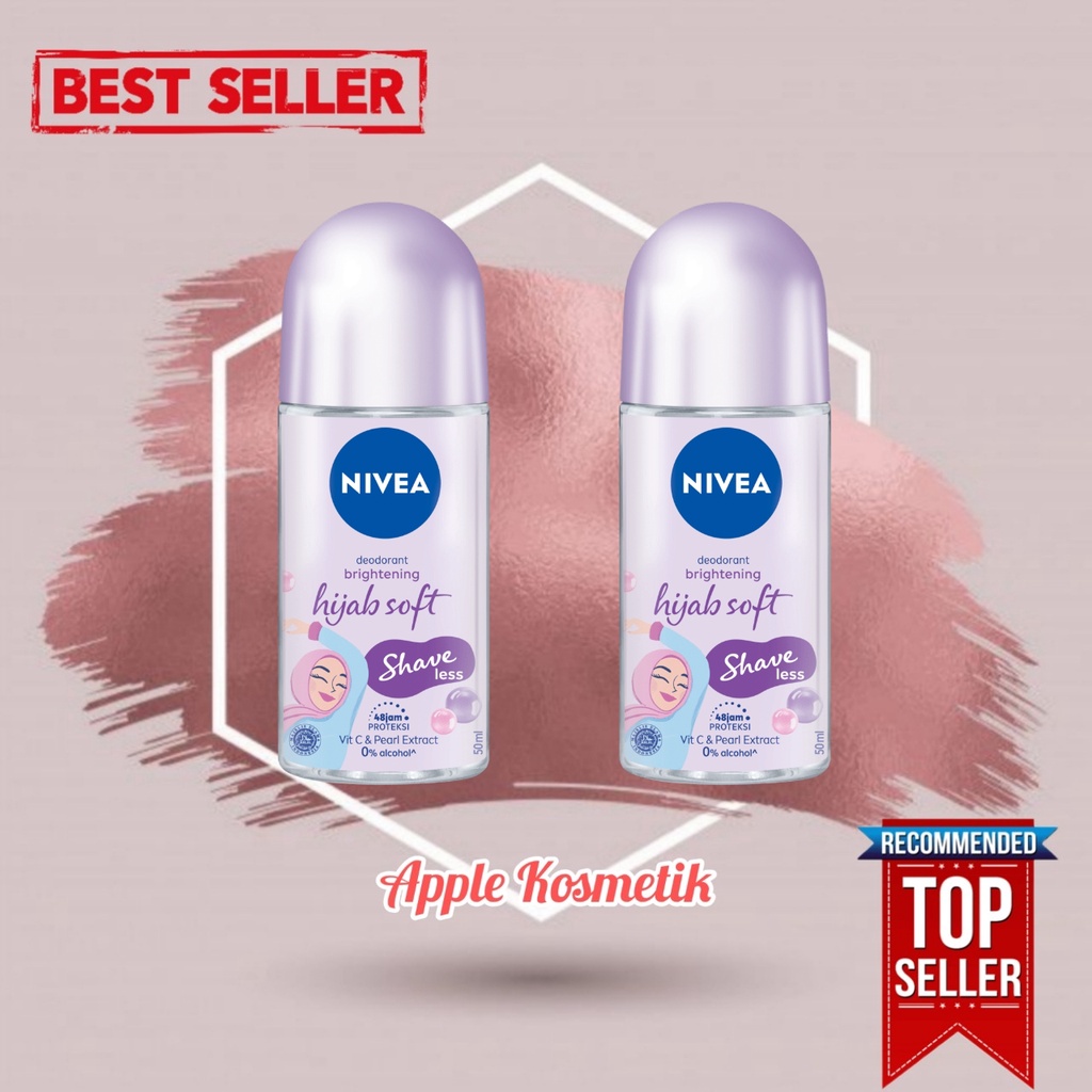 NIVEA Hijab Soft Shaveless Deodorant Brightening 50ml Bpom - Apple_Kosmetik