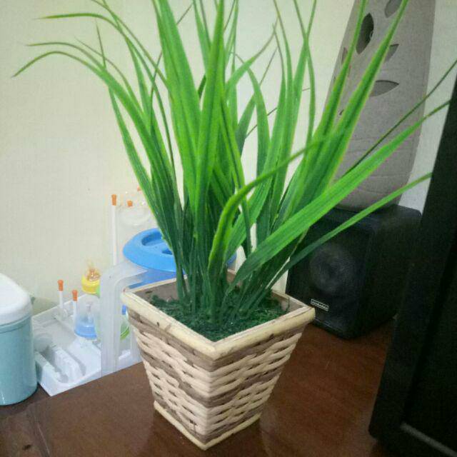 PR04 Rumput Palsu / Pot Kayu Rumput Palsu