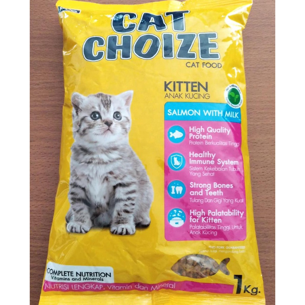 CAT CHOIZE KITTEN 1KG - Makanan ANAK KUCING Freshpack