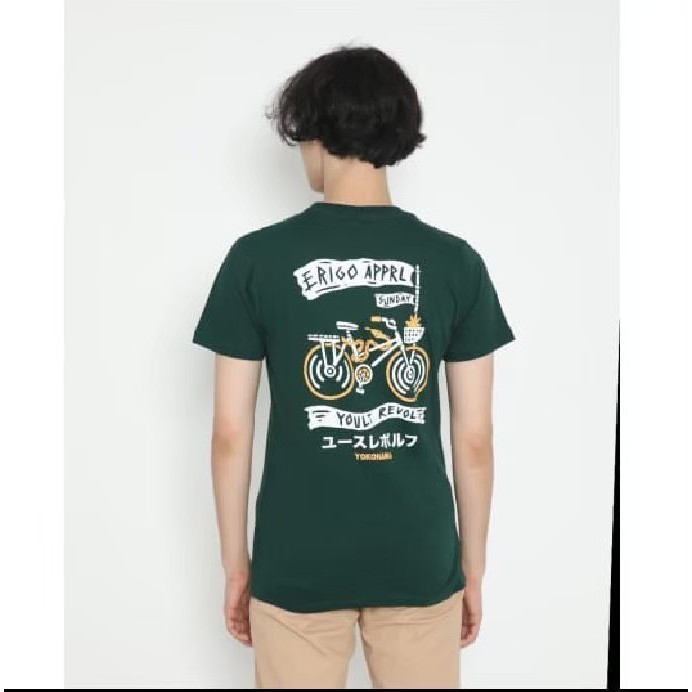 Erigo T-Shirt / Baju Kaos Erigo Hijau Botol