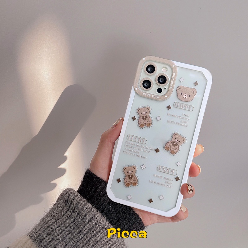 Soft Case TPU Motif Kartun Hewan Kelinci Beruang Untuk Infinix Hot 9 10 11s Play 6 5 11 Play