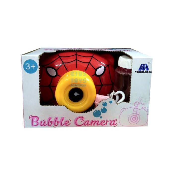 BUBBLE CAMERA SPIDERMAN MAINAN KAMERA BUBBLE BUSA SABUN