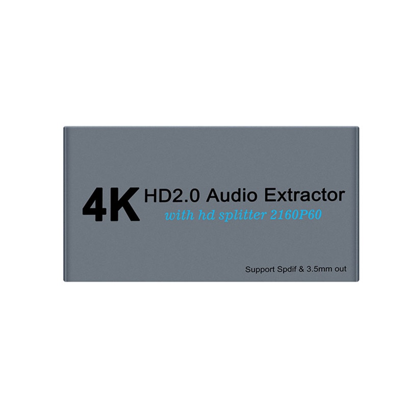 Btsg 2.0 Audios Extractor Splitter 4K 60Hz SPDIF HDR 1in2 out Auto HDCP 2.2 Converter Adapter Decoder