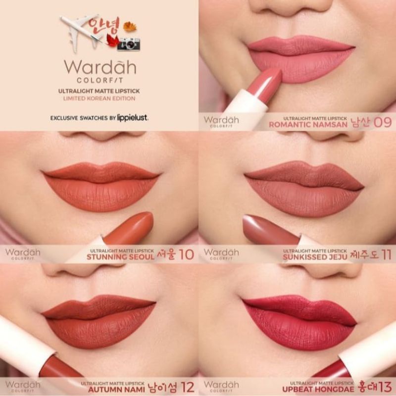 Wardah Colorfit Ultralight Matte Lipstik Edisi Korea