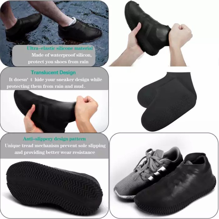 Cover Sepatu Pelindung Dari Hujan Dan Air Bahan Karet Silikon