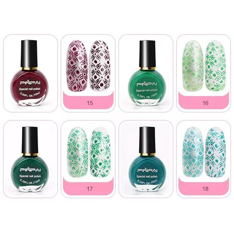 PINPAI STAMPING NAIL POLISH / KUTEK KUKU KHUSUS STAMPING JELLY WARNA PAKET TIDAK BELEBER