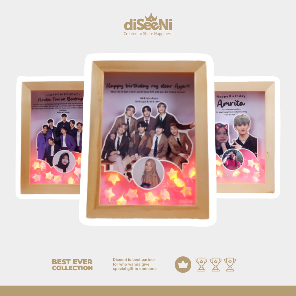 

Kado BTS Army Kpop | Diseeni | Kado Ultah Kekinian | Little Star Frame