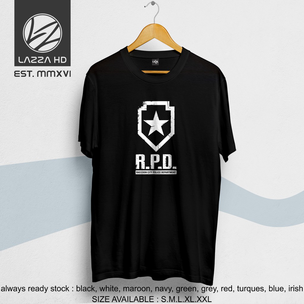 Kaos Baju Distro Resident Evil Racoon Police Department Terlaris