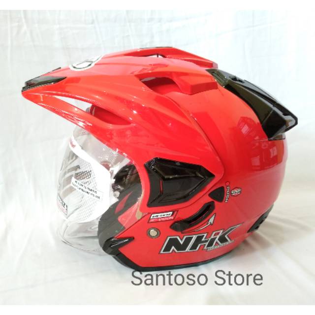Helm NHK Predator Crypton Merah Red Double Visor