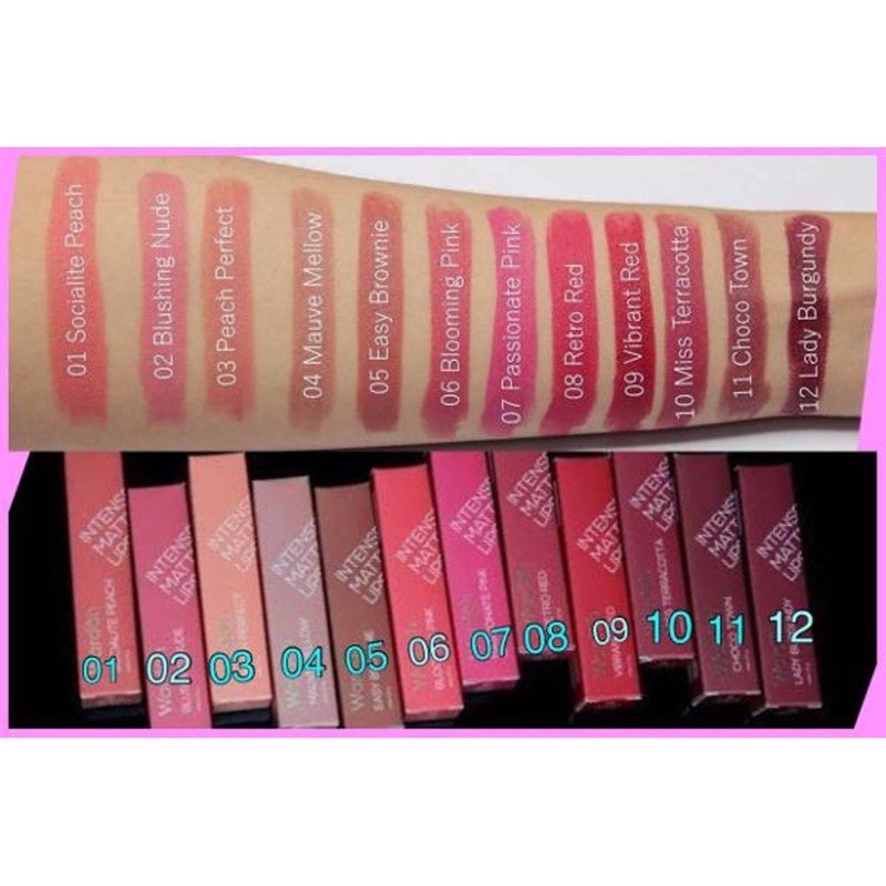 ia - wardah intense matte lipstik -- lipstim matte wardah