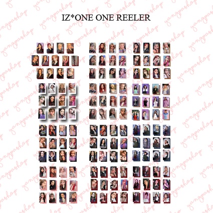 [READY / SET] IZONE ONE REELER IZON PHOTOCARD UNOFFICIAL FANMADE YANGPASHOP IZ*ONE SAKURA MINJOO HYE