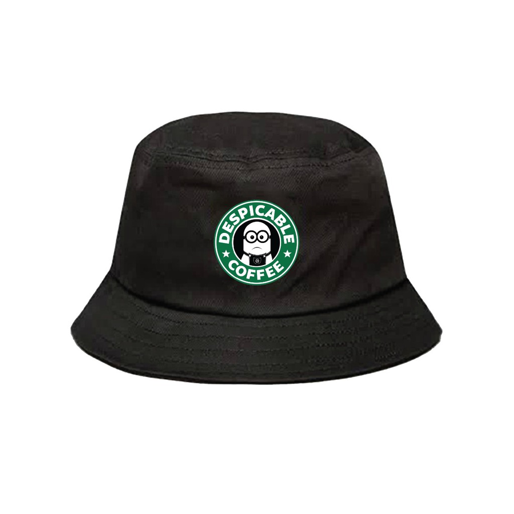 Topi bucket minion coffe