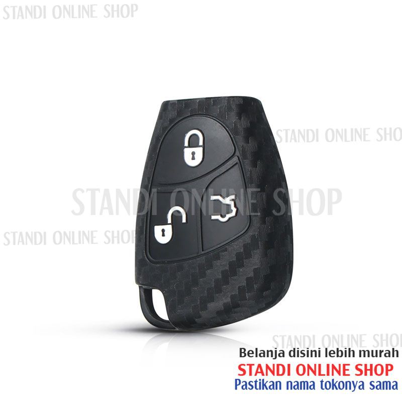 Kondom Kunci Silikon Carbon Remote Mercy Mercedes Benz B C E ML S CL