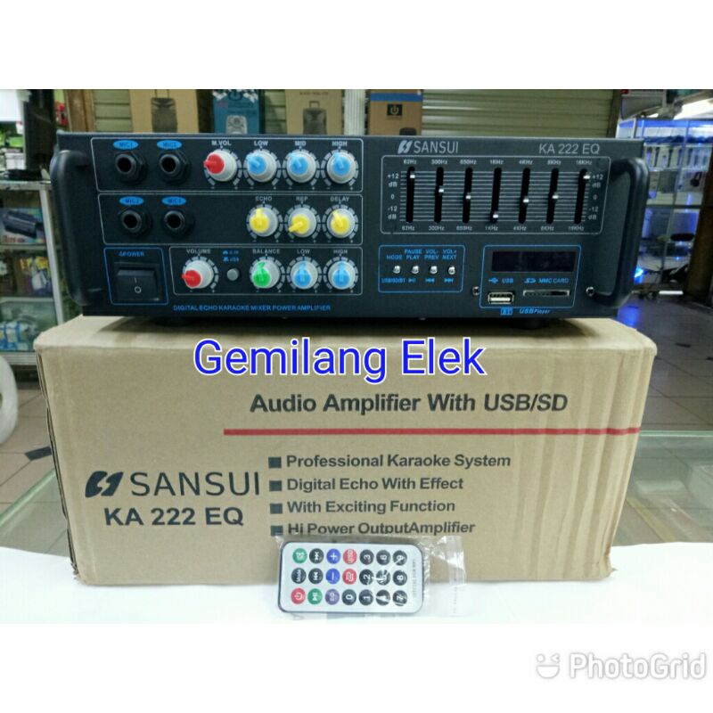 Amplifier Karaoke SANSUI KA 222 EQ Bluetooth