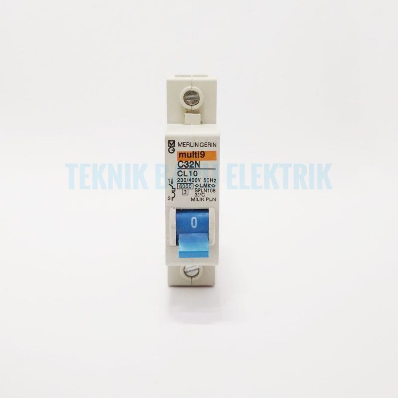 MCB MULTI9 BIRU 10 PAMPERE MERLIN GERIN PLN 2200W