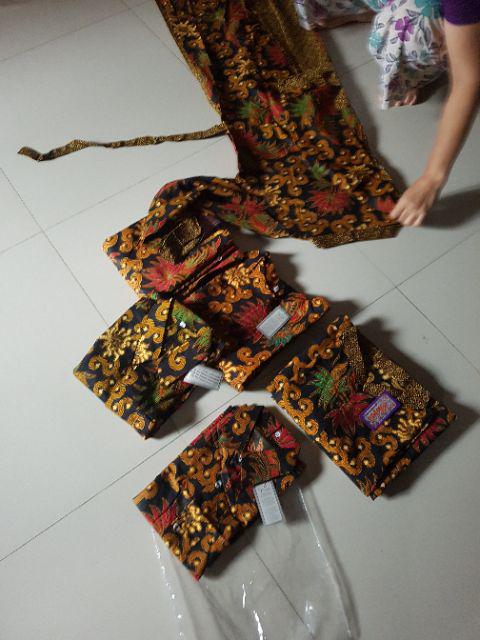 Maura Couple - Sania Ruffle Batik Couple Ori Ndoro Jowi Garansi Termurah Couple Keluarga