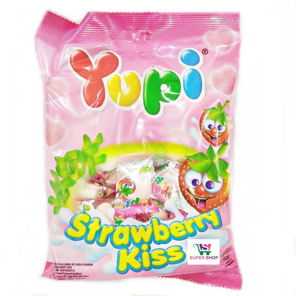 Yupi Strawberry Kiss / Mango Kiss / Fruity Puff 120 Gram