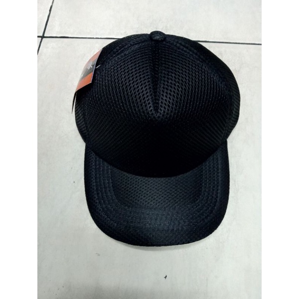 COD Topi DM Jala Polos / Topi Full Jaring Double Mess Polos / topi double mesh / topi militer / topi Satpam DM polos