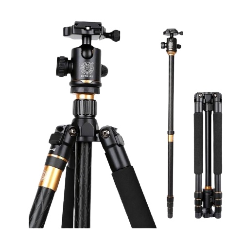 Beike Q-999C Q999C Carbon Fiber Tripod Monopod Traveling