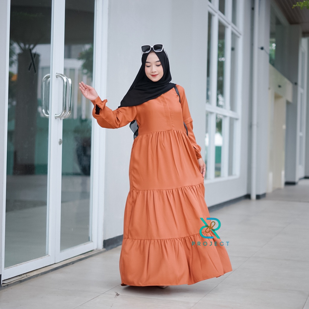 GF02 ~ LIVIA DRESS fashion muslim casual size S M L XL [ by : DR PROJECT ORIGINAL ]