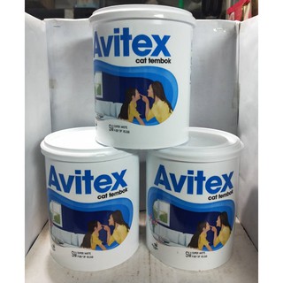 CAT TEMBOK AVITEX 1 KG Super White PUTIH CAT DINDING CAT TEMBOK AVITEX 1 KG Super White PUTIH CAT DINDING