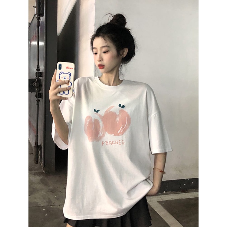 kaos oversize wanita / peachss