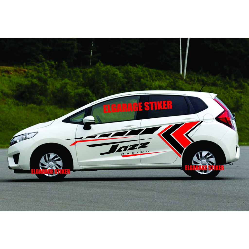 Stiker mobil honda jazz stiker variasi mobil jazz cutting stiker keren mobil jazz stiker jazz terbar
