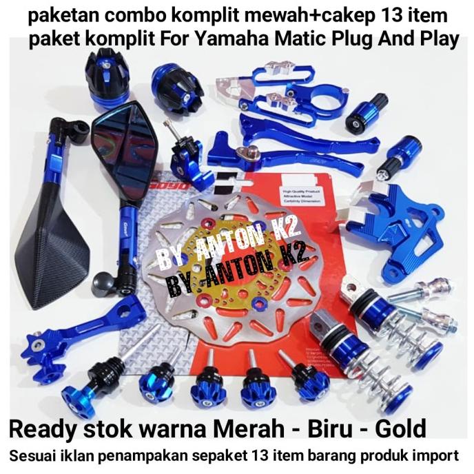 Paket 13 Aksesoris Variasi Motor Mio J/Mio Gt/Mio Soul Gt/Mio S/Mio M3