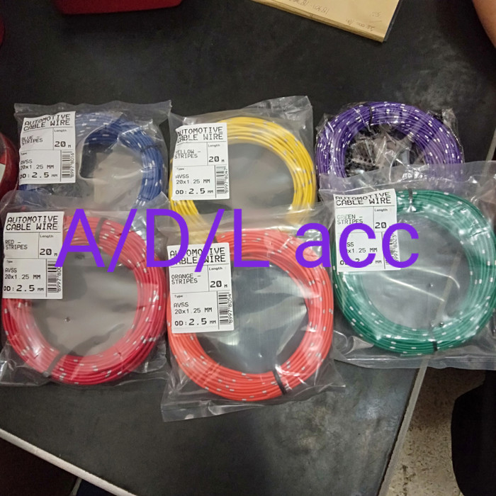 kabel LISTRIK MOBIL engkel strip kabel lampu universal serabut banyak 0.8mm UNIVERSAL