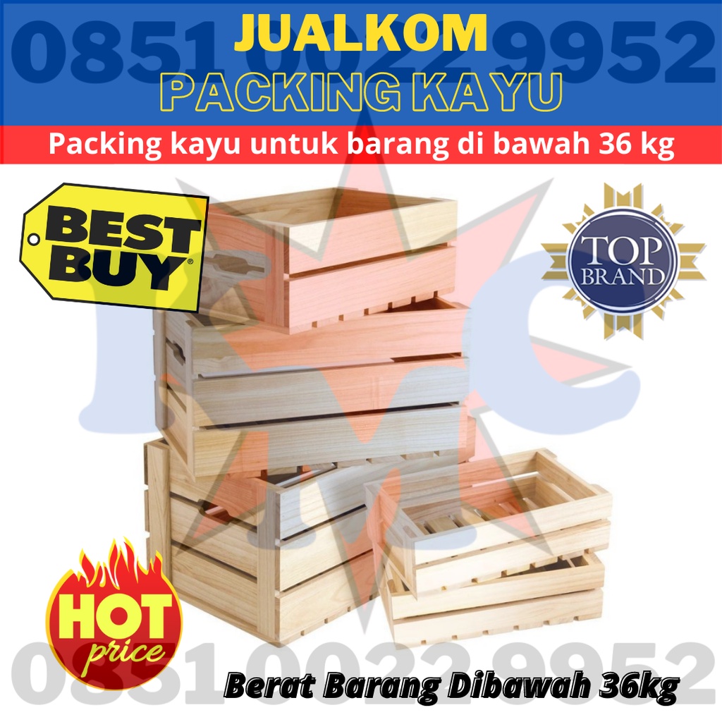 Packing kayu untuk barang di bawah 36 kg