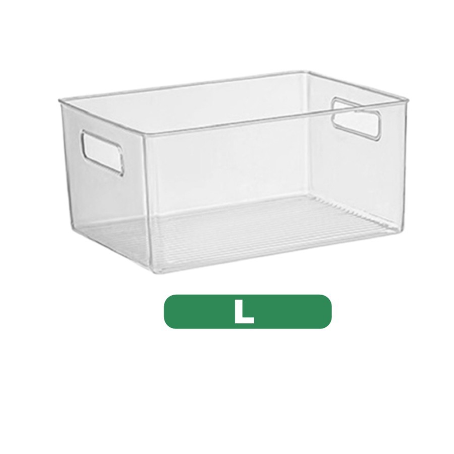 Queen_Fashions Basic Clear Container with Handle 1047