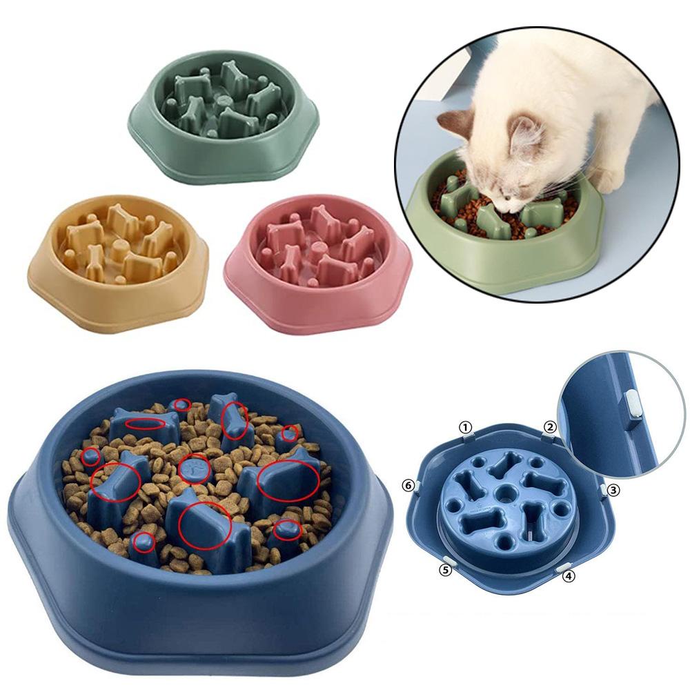 Ly Pet Slow Feeder Sehat Mencegah Obesitas Obesitas Interaktif Rotary Puppy Dishes