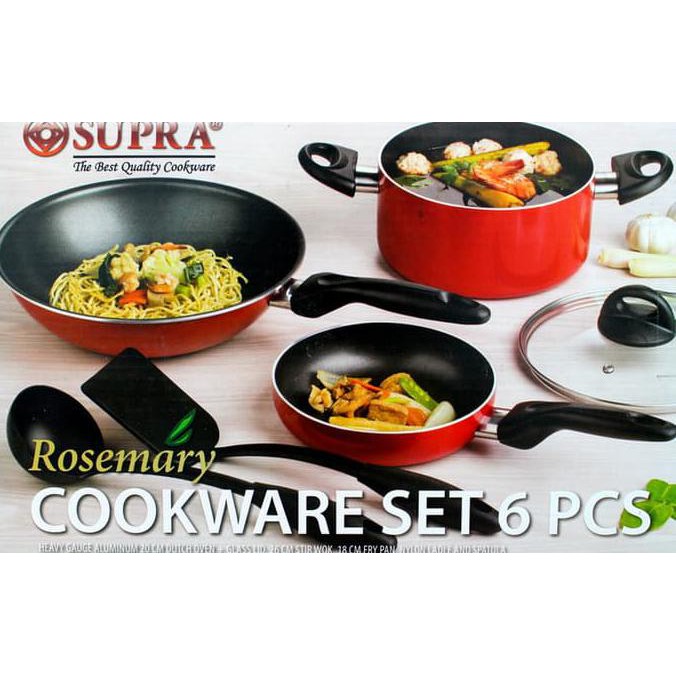 Panci Set Supra 6 Pcs Cookware - Terbaik 