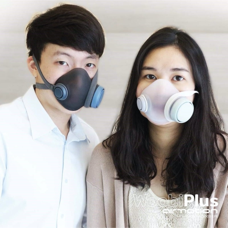 AIRMOTION WOOBI PLUS - Masker Anti Polusi F95 Micro-HEPA PM2.5 Filter
