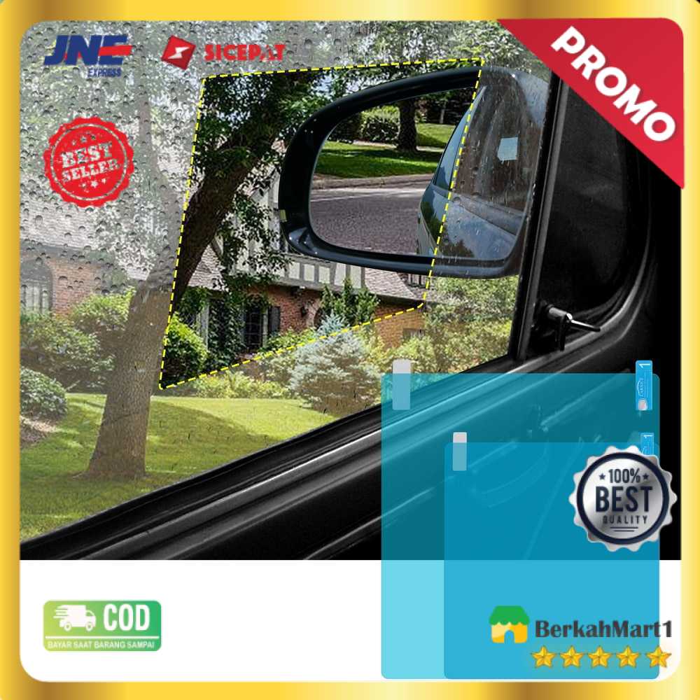 FORAUTO Sticker Anti Fog Spion Mobil Waterproof Film 20x16cm 2PCS