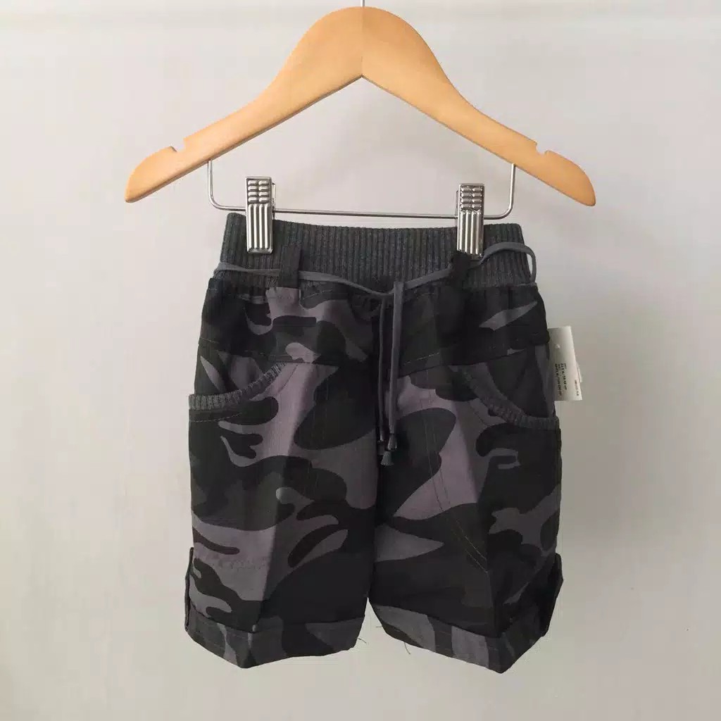 CELANA PENDEK ANAK MURAH WARNA LORENG GREY