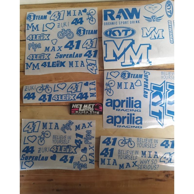 mall sticker repaint helm ala KYT Aleix espargaro 2021