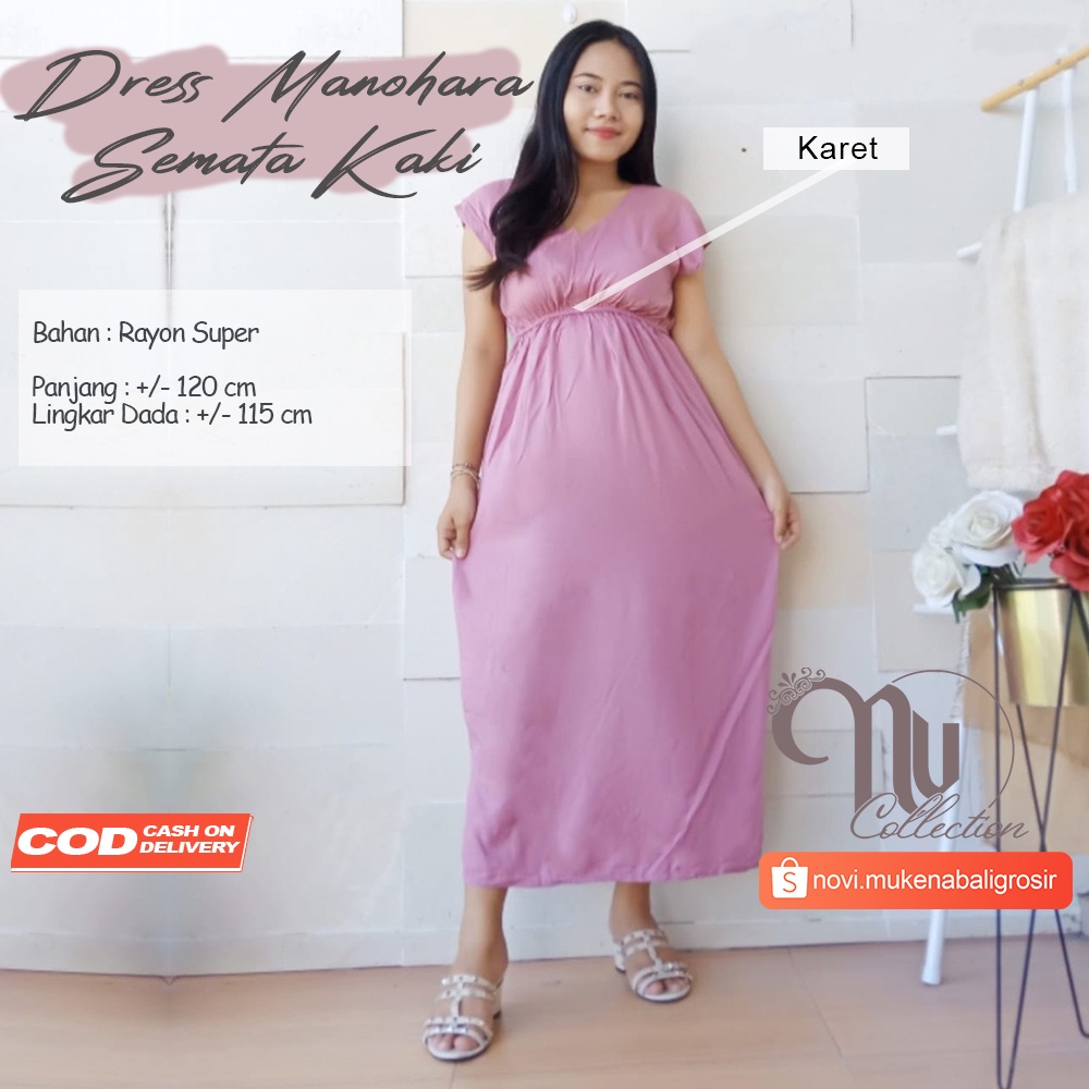 DASTER BALIKU/DRESS MANOHARA PANJANG POLOS/DRESS POLOS MURAH/DASTER PANJANG