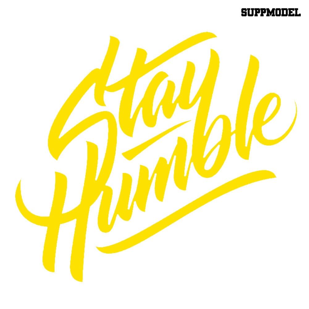 Stiker Tulisan Stay Humble Reflektif Untuk Bodykaca Jendela Mobil