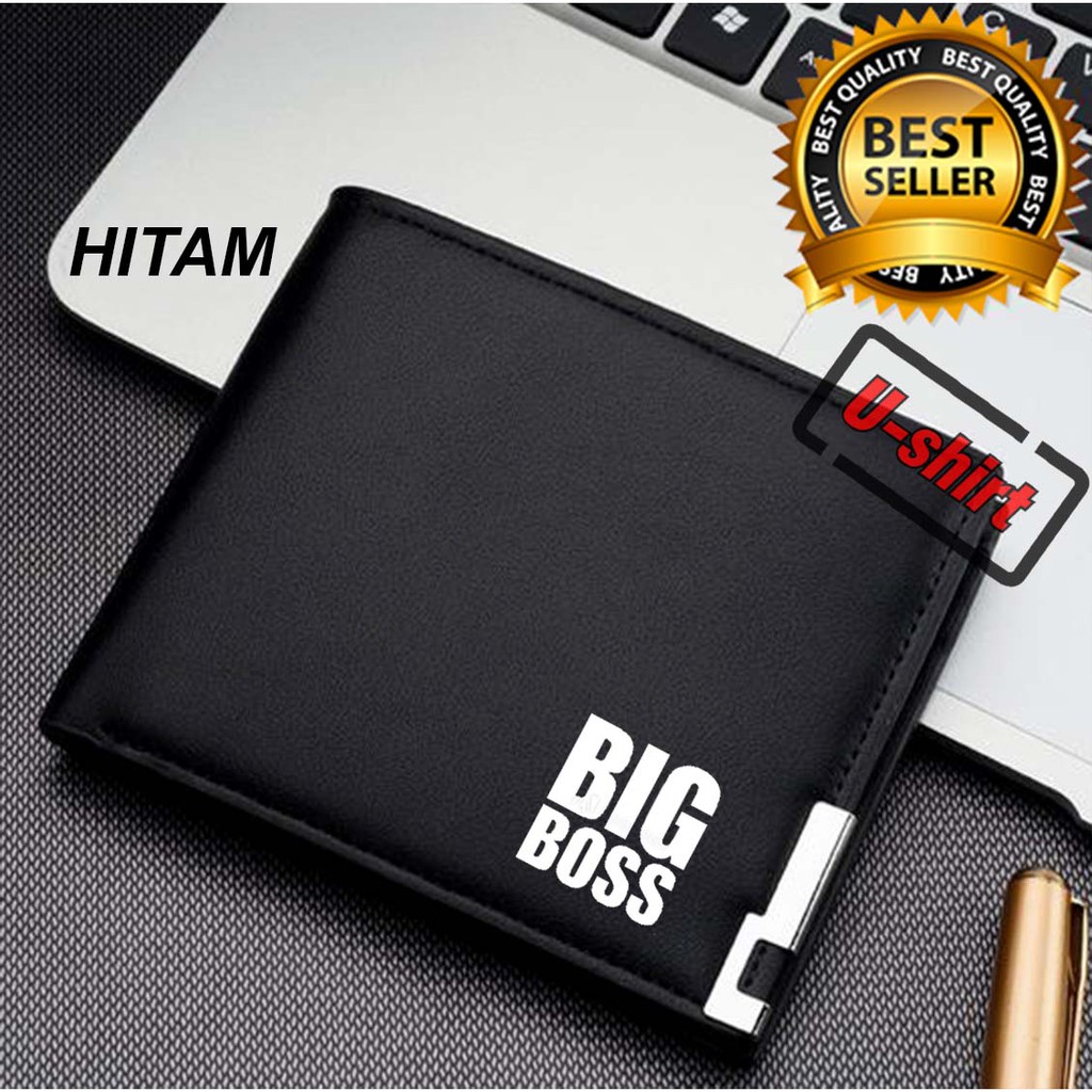 DOMPET KULIT BIG BOSS SIMPLE ELEGANT KEREN PRIA & WANITA DISTRO U-SHIRT