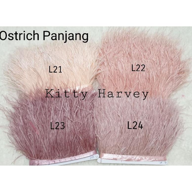 Bulu Ostrich Panjang 1Meter