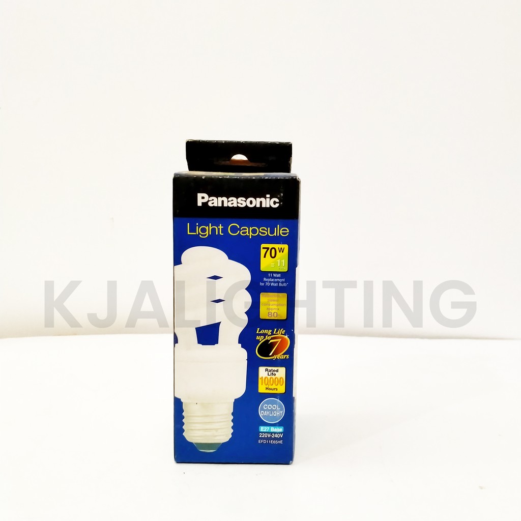 LAMPU PANASONIC CAPSULE 11W 11 WATT PUTIH SPIRAL EFD11E65HE