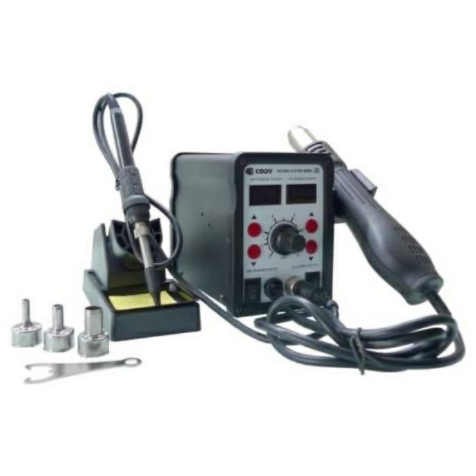 DEKKO 858 Soldering Station & Hot Blower Air Heater Solder Uap Panas