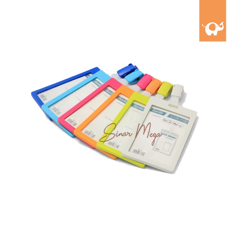 

Bantex ID CARD Holder With "CLIP" Name Tag Plastik Potrait+Clip "CAPIT" Murah Berkualitas