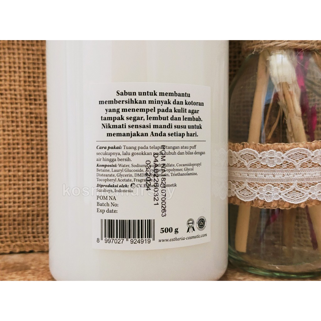 INIKA Sheep's Milk Shower Cream (Sabun Susu Domba) 500gr WAJIB NAMBAH BUBBLE