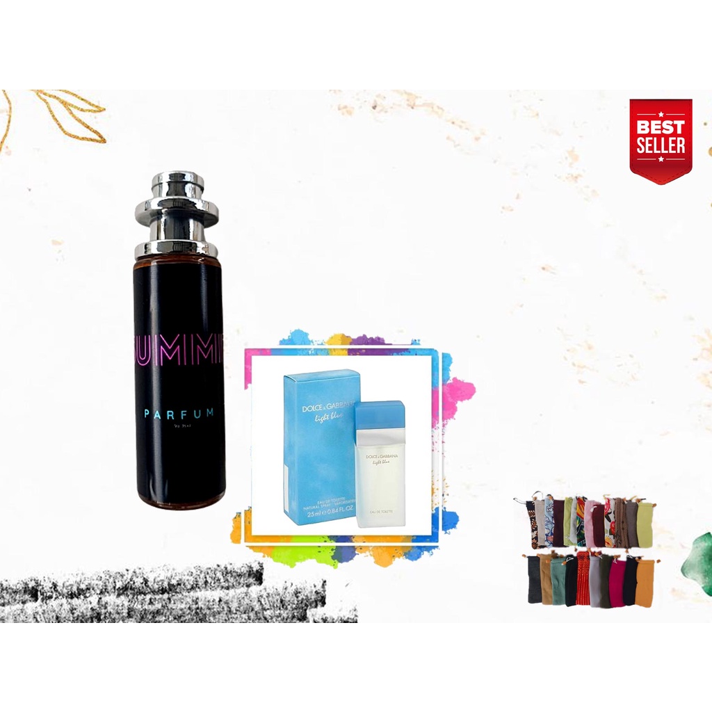 (BOTOL CATUR) PARFUM PREMIUM WANITA D&G LIGHT BLUE BEST SELLER - PARFUM WANITA - 35ml - by SUMMIT PA