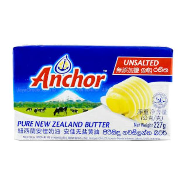 

Anchor Unsalted Butter 227gr Butter Bayi Butter MPASI Penambah Nafsu Makan Anak