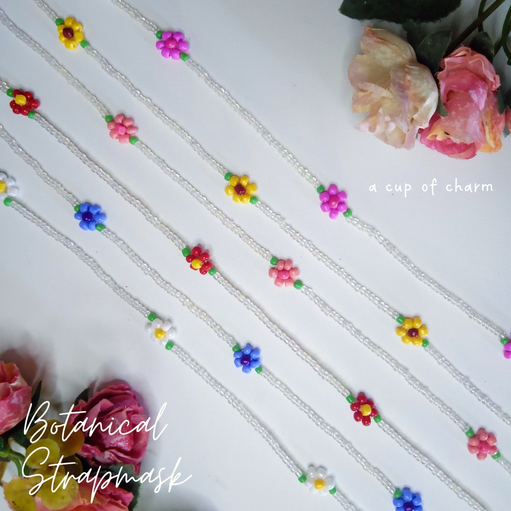 Botanical series strap mask & glasses stap | kalung masker & kacamata estetik