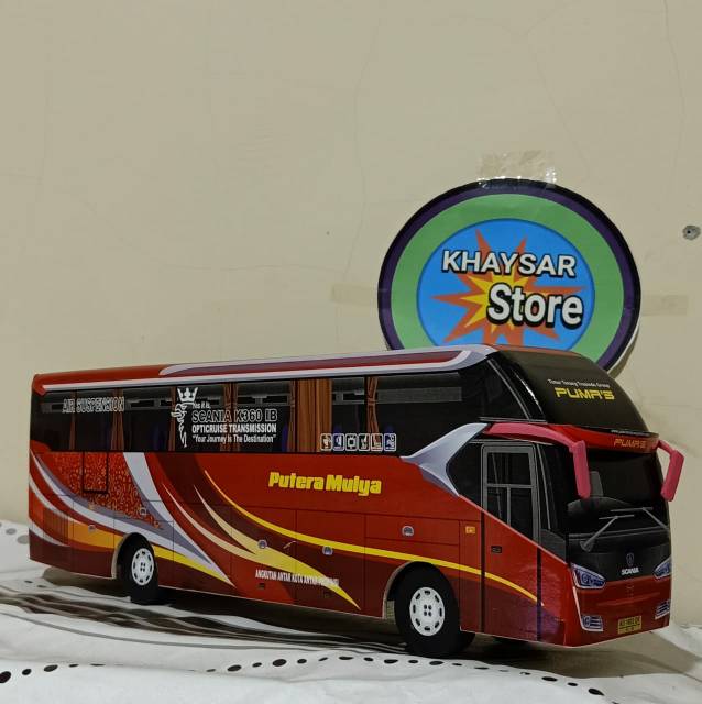 Miniatur bus bis SR2 PUTRA MULYA